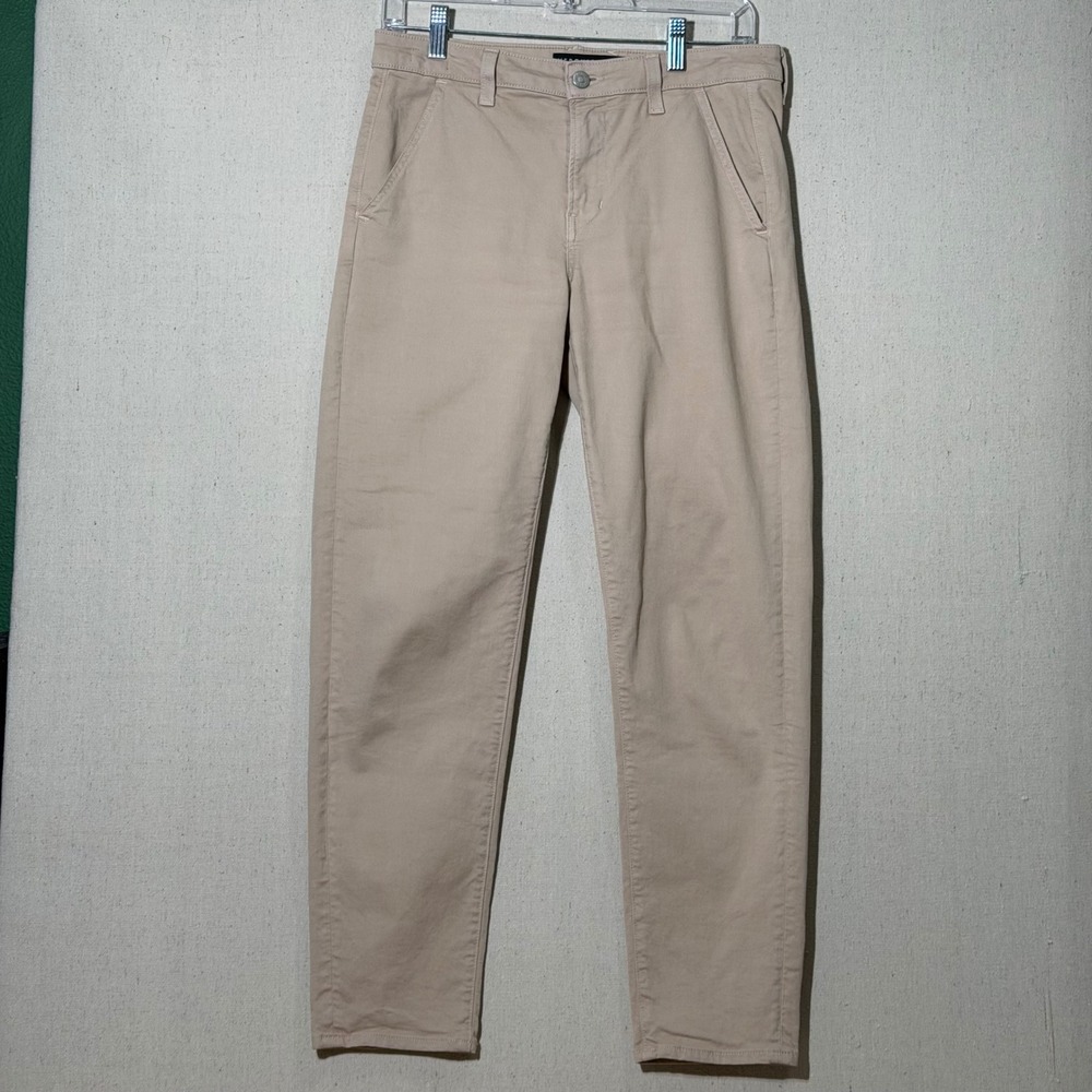 Veronica Beard Ayla Chino Pants 25/0 Khaki Tan High Rise Slim Tapered Stretch